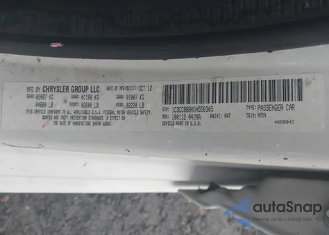 2013 Chrysler 200 Touring из США, поврежденный, VIN 1C3CCBBBXDN558305